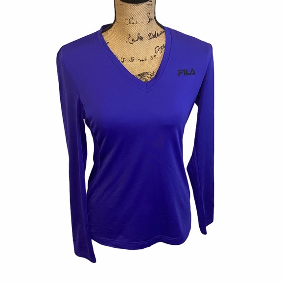 Fila Tops - Fila Sport Long Sleeve Active Top Purple small